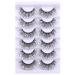 wiwoseo False Eyelashes Christmas Shining Lashes Natural Volume Colorful Decorative Eyelashes Fluffy Wispy Faux Mink Lashes Festival Styles Shining in the Night Colorful Decorative Fake Eyelashes for Christmas New Year C...