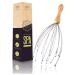PURAVA (Original - Premium Head Massager with Wood Handle and Improved Design - Scalp Scratcher Massage with 20 Fingers for Relaxation and Scalp Stimulation - Head Massager Tool Ideal as a Gift Pack of 1 Wood