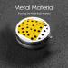 Mustard Yellow & Black Round Pill Box | 3 Compartment Portable Travel Organizer for Vitamins & Medications - Buy Online on GoSupps.com