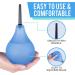 Venus To Mars Clear Enema Bulb Kit - 7oz Blue Anal Douche for Men and Women - BPA Free, Phthalates Free - Includes 2 Nozzles - Transparent Design for Easy Water Level Visibility - Buy Online on GoSupps.com