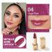 Oulac Metallic Shine Purple Lipstick - Vegan & Cruelty-Free Full-Coverage Lip Color - Sugar Plum (04) Metallic Plum - 4.3g/0.15 oz - Buy Online on GoSupps.com