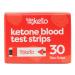 Kiss My Keto Blood Test Strips  30x Blood Ketone Strips for KMK Keto Blood Monitor | Keto Testing Strips | for Monitoring Ketones on a Keto Diet  1 Month Supply 1 Count (Pack of 30) Blood Test Strips