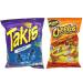Takis Blue Heat Limited Edition 3.25oz + American Cheetos Crunchy Flamin Hot 3.5oz - LIMITED EDITION - Value Pack