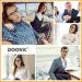 DOOViC Blue Light Filter Reading Glasses - Square Frame Large Lenses Prescription 024 Transparent 1.75x | International Shipping Available - Buy Online on GoSupps.com