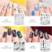 Alexnailart 20-Piece Nail Stamping Plates Set - Multi-Pattern Manicure Stencils Tool - Buy Online on GoSupps.com