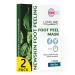 Exfoliating foot peel mask for hard skin feet peeling socks baby feet foot peel foot exfoliant foot treatment for hard skin dermatologically tested 2 pairs (up to size W8/M8.5 EU43) Green