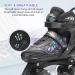 Hikole Roller Skates for Girls and Boys 4 Size Adjustable Kids Roller Skates with 8 Light Up Wheels Toddler Skates for Outdoor & Indoor Black M(13C-3Y US) - Buy Online on GoSupps.com