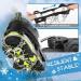 SKSTYLE Crampons: 19-Spikes Ice Cleats for Hiking Boots - Snow Grips for Men, Women, and Kids - Ideal for Hiking, Fishing, Climbing, and Mountaineering - Black (Large) - Buy Online on GoSupps.com