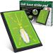 JIMITOP Golf Swing Mat 12 * 17 INCH Widen Divot Board Swing Path for Golf Training Golf Indoor Practice - Green