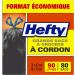 Hefty Garbage Bags Value Pack Large 90 Litres Black Drawstring 80 Bags - Buy Online on GoSupps.com