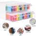 Quefe 4pcs Diamond Painting Storage Containers - 152 Slots Stackable Bead Organizer with Accessories for DIY Art Craft - Rhinestones & Seed Beads - Buy Online on GoSupps.com