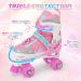 Light Up Roller Skates for Kids - Adjustable Size Pink Skates for Boys and Girls Beginners (10C-1Y) - Buy Online on GoSupps.com