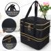 Nestcessity 3 Tier Nail Polish Organizer Case - Holds 70 Bottles - Leather Bag with Dividers - Ideal Storage for Nail Techs and Fits Nail Lamp - Buy Online on GoSupps.com