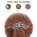 Minkissy Celtic Wedding Hair Clip - Vintage Irish Viking Hair Barrette for Women in Silver - Buy Online on GoSupps.com