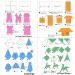 24lb 10x10 Inch Handmade Origami Paper - 10 Assorted Colors - 100 Sheets - Ideal for Kids, School, DIY, Arts & Crafts - Buy Online on GoSupps.com