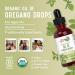 USDA Organic Oregano Oil Drops - 6 Month Supply | Immune & Digestive Support | Vegan, Sugar-Free, Non-GMO | 1 Fl Oz - Buy Online on GoSupps.com