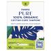 Tampax Pure Tampons Regular Absorbency, Unscented, 16 Count (Pack of 3, 48 Total Count)