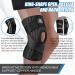 NEENCA Professional Knee Brace for Pain Relief - Adjustable Support with Gel Pad & Stabilizers for Arthritis, Meniscus Tear, Injury Recovery - Large Size - Buy Online on GoSupps.com