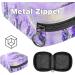 Menstrual Pad Bag with Zipper - Purple Lavender Flower Napkin Pouch for Women & Girls | Stylish & Functional Tampon Collection Bag - Buy Online on GoSupps.com