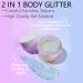 Sapphire Blue Holographic Body Glitter Gel - 2in1 Party Rave Accessory for Women - 1.35 Oz - Buy Online on GoSupps.com