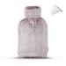 NEW! BetterDay Hot Water Bottle with Hood - Hot Water Bottle with Cover British Standard 1970:2012 Natural Rubber and Removable Cover - 2 Litre Hot Water Bottle with Cover Large Soft & Fluffy Pink