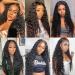 Midulla 26 Inch HD Lace Front Deep Wave Wig 180% Density | Brazilian 10A Curly Human Hair Wig for Black Women | Pre Plucked 4x4 Deep Wave Wig with Baby Hair | 26 Natural Color - Buy Online on GoSupps.com