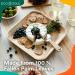 ECO SOUL 100% Compostable 10 Inch Palm Square Leaf Plates 50-Pack | Eco-Friendly Bamboo Disposable Plates Set | Heavy Duty Square Plates 10 50 Count - Buy Online on GoSupps.com