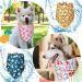 Summer Dog Bandanas: Reversible Floral Triangle Bibs for Dogs Cats - Cute Flower Patterns XL - Buy Online on GoSupps.com