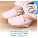 Soft Sole Leather Baby Shoes for Boys and Girls | Pink Stripes 0-6 Months - Buy Online on GoSupps.com