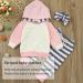 Toddler Hooded Sweatshirt & Pants Set - Pink Stripe | 3-6 Months - Buy Online on GoSupps.com