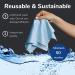Elite Tech Gear Microfiber Cloth - 13-Pack Oversized Microfiber Cleaning Cloths. Washable High Tech Eyeglass Cleaning Cloths for Electronics  Glasses  Screens and Lenses. Sizes 6" x 7" and 12" x 12" - Buy Online on GoSupps.com