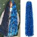 Butterfly Locs Crochet Hair 36 Inch Pre Looped Blue Crochet Butterfly Locs Hair For Black Women 5 Packs Soft Faux Locs Crochet Braids Natural Distressed Synthetic Pre Twist Braiding Hair(36”,Blue#) 36 Inch (Pack of 5) Blue#