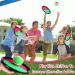 Toss and Catch Game Set - 20 Paddles, 10 Balls - Outdoor Beach Game for Kids and Adults - Pink Green Black - Buy Online on GoSupps.com