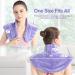 SuzziPad Weighted Microwave Heating Pad for Neck and Shoulders - Purple | Pain Relief & Aromatherapy | Hot/Cold Compress - Buy Online on GoSupps.com
