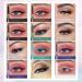 Joyeee 12 Colored Glitter Eyeliner Pencil Set Eye Liner Pen Brown Blue Red White Green Glitter Black Eyeliner Eyeshadow Waterproof Smudgeproof Long Lasting Gel Eyeliner Make Up for Girl Women Gift #042 - Buy Online on GoSupps.com