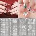 Niceneeded 9Pcs Christmas Nail Art Stamping Kit | 6 Nail Plates Stamper Scraper & Storage Bag | DIY Christmas Nail Decoration Tools - Buy Online on GoSupps.com