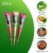 Zenia 100% Natural Temporary Tattoo Paste Cone (Reddish-Brown Color) - 25g (3 Cones) - Indian Body Art Painting Drawing Freckles - Buy Online on GoSupps.com