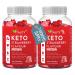 2 Pack Premium Keto Gummies Weight Loss Support Supplement - 120 Gummies Strawberry Flavour - Low Calorie Snacks - No Added Sugars - Appetite Control & Energy Boost - Vegan and Gluten Free