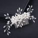 Oladfiop Wedding Hair Comb Rhinestone Crystal Vintage Bridal Hair Clips Combs for Brides and Bridesmaids White - Buy Online on GoSupps.com