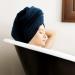 Supima Cotton 3 Piece Bath Towel Set - Hotel Quality Plush Towels - 730 GSM Navy Blue - Buy Online on GoSupps.com