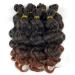 9 Inch Ocean Wave Crochet Hair Short Deep Wave Crochet Hair 7 packs Pre Looped Ocean Wave Crochet braids for Black Women 9 Inch T1B/30