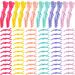 100 Pcs Alligator Sectioning Hair Clips for Women Plastic Non Slip Clips Alligator Styling Clips with Wide Teeth Double Hinged Design Colorful Salon Hair Styling Clips Hair Cutting Clips  6 Colors