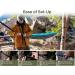 Kootek Camping Hammock Double & Single - Portable Hammocks for Outdoor, Indoor, Backpacking, Travel - Grey & Sky Blue - Large - Buy Online on GoSupps.com