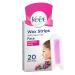 Veet Face Precision Wax Strips with Easy Grip for Normal Skin with Shea Butter & Berry Fragrance 20 Strips