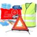 3 In 1 Set - Auto & Car first aid kit 2024: EN ISO 20471 Conformer first aid kit first -aid pocket and warning vest warning triangle - car accessories & breakdown set
