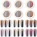 KADS Two-Color Solid Mirror Chrome Nail Powder 6 Boxes of Magic Mirror Effect Holographic Colorful Neon Nail Art Multi Chrome Manicure Pigment Nail Decoration - Buy Online on GoSupps.com