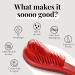 Lily England Detangle Hair Brush for Curly Hair Straight Thick & Natural Hair - Gentle Detangling Hairbrush for Kids Women & Toddlers - Detangler Hair Brush with Flexible Bristles Red Glitter 1 Count (Pack of 1) A.Red - Buy Online on GoSupps.com