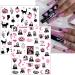 Pink Halloween Nail Stickers 10 Sheets Self-Adhesive Nail Decal Ghost Skull Witch Nail Art Decoration Design Supplies - Buy Online on GoSupps.com
