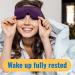 Premium Sleep Mask for Men & Women - Patty s Travel Store | Light-Blocking Eye Mask with Matching Earplugs (2 Sets) - Travel Essentials in Purple & Black - Buy Online on GoSupps.com