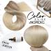 Moresoo 18 Inch Blonde Weft Human Hair Extensions - Ash Blonde to Medium Blonde with Platinum Blonde Highlights - Double Weft Sew in Hair Extensions - 100g/Pack #18/22/60 - Buy Online on GoSupps.com